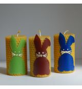 Točená sviečka so zajačikom