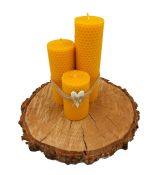 Sviečkové sety z točených sviečok so zdobením