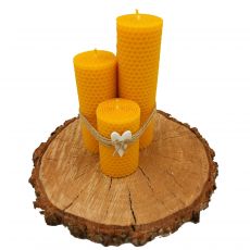 Sviečkové sety z točených sviečok so zdobením