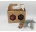 Darčeková krabička - menšia ROMANTIKA - škoricový med a sviečka z včelieho vosku