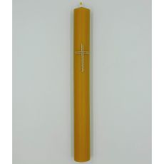 Hromničná sviečka liata so zlatým krížom